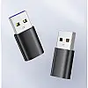 Адаптер Перехідник Type-C -мама на USB GT Black (61515345324)