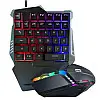 Набір ігровий 2в1 клавіатура і мишка з підсвіткою RGB CNV 198I G506 Black
