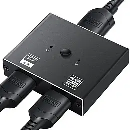 Двосторонній перемикач HDMI 2в1 на 2 канали Addap HVS-04