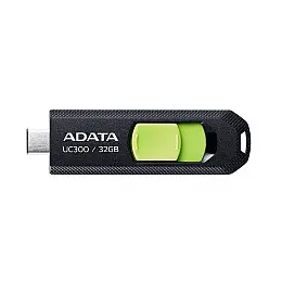 Флеш пам'ять ADATA USB 3.2 Gen1 UC300 Type-C 32Gb Чорно-зелений