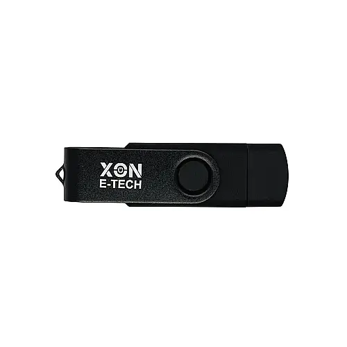 Флеш-накопитель XON FlashDrive DuoConnect 128GB USB 2.0 + USB Type-C Black (FX2DR128PB 7539)