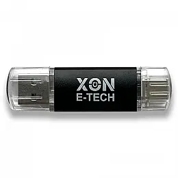 Флеш-накопитель XON FlashDrive DuoConnect 256GB USB 3.0 + USB Type-C Black (FX3DX256MB 7584)