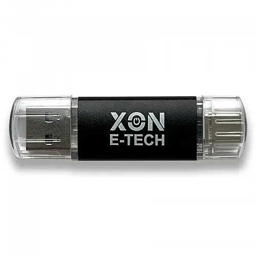 Флеш-накопитель XON FlashDrive DuoConnect 256GB USB 3.0 + USB Type-C Black (FX3DX256MB 7584)