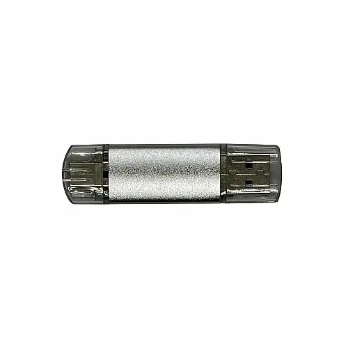 Флеш-накопитель XON FlashDrive DuoConnect 128GB USB 2.0 + USB Type-C Grey (FX2DX128MS 7591)