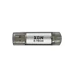 Флеш-накопитель XON FlashDrive DuoConnect 128GB USB 3.0 + USB Type-C Grey (FX3DX128MS 7607)