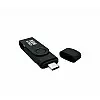 Флеш-накопитель XON FlashDrive MultiConnect 128GB USB 3.0 + USB Type-C + MicroUSB Черный (FX3M128PB 7652)