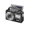 Радиоприемник аккумуляторный с фонариком и солнечной панелью Solar Golon RX-355S Black