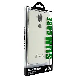 Силіконова накладка Smtt для Nokia 7.1 Plus Прозорий (00006608)