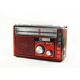 Радіоприймач GOLON з блютузом RX-382BT USB+SD Червоний