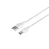 Зарядний пристрій XO L65EU 2.4A адаптер 2 USB + кабель Type C Білий
