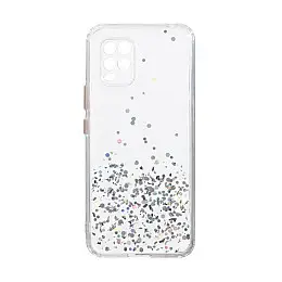 Чохол Frame with Sequins для Xiaomi Mi 10 Lite Сріблястий