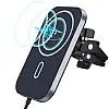 Бездротовий зарядний пристрій CHOETECH Car Magnetic Mount Inductive Qi Charger 15W (T200-F)