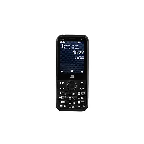Мобильный телефон 2E E240 2022 Dual Sim Black (688130245159)