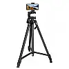 Штатив для камери та телефону TRIPOD 380A 0.5 м -1.35 м Чорний