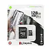 Карта памяти с адаптером MicroSDXC King Canvas Select Plus UHS-1 128gb Class 10 Черный
