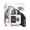 Карта памяти с адаптером MicroSDXC King Canvas Select Plus UHS-1 256gb Class 10 Черный