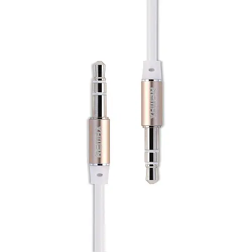 Аудіокабель Remax RL-L200 AUX 3.5 miniJack M-M 2 м Білий