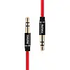 Аудіокабель Remax RM-L100 AUX 3.5 miniJack M-M 1 м Червоний