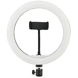 Кольцевая светодиодная LED лампа RIAS MJ30 RGB 30см Разноцветная с держателем USB управление на проводе
