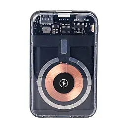 Повербанк Smart X 10000 mAh з бездротовою зарядкою USB-C/USB-A/microUSB/Apple Lightning 3 шнура в комплекті