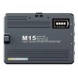 Накамерная светодиодная LED лампа RIAS M15 с аккумулятором 8W (3_04511)