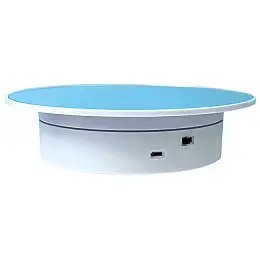 Поворотный стол для предметной съемки Electric Mirror Turntable 20 см White CNV