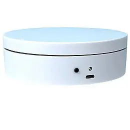 Вращающийся стол для предметной съемки Mini Electric Turntable 12 см White CNV