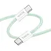 Кабель для зарядки Hoco X104 Source Type-C to Type-C 60W 20V/3A 2 м Зелений