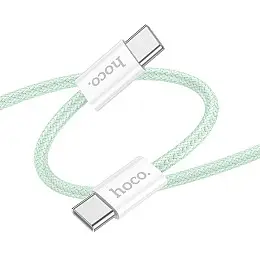 Кабель для зарядки Hoco X104 Source Type-C to Type-C 60W 20V/3A 2 м Зелений