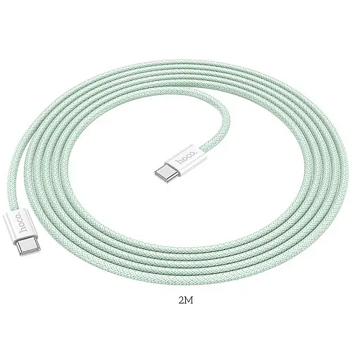 Кабель для зарядки Hoco X104 Source Type-C to Type-C 60W 20V/3A 2 м Зелений