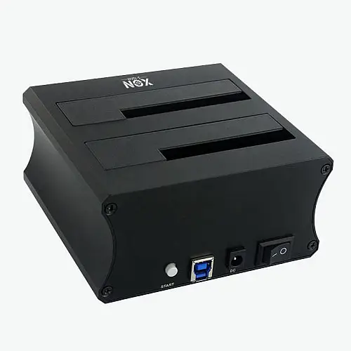 Док-станция XON MemoryDock для двух 2.5"/3.5" SATA HDD/SSD USB 3.0 Черный (XMD1A12SA2PB 6518)