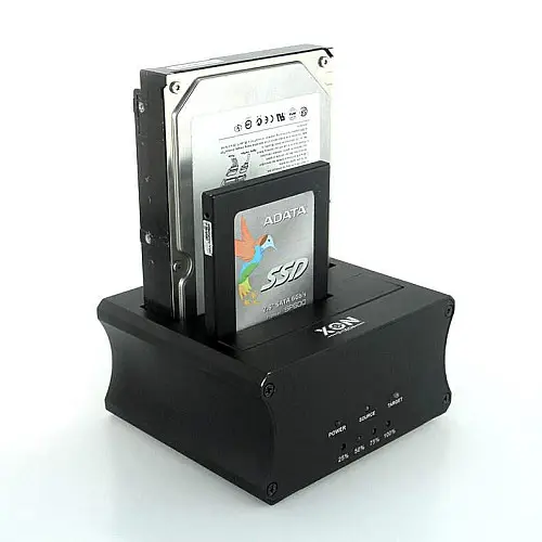 Док-станция XON MemoryDock для двух 2.5"/3.5" SATA HDD/SSD USB 3.0 Черный (XMD1A12SA2PB 6518)