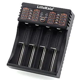 Зарядний пристрій LiitoKala Lii-402 для 4-х акумуляторів Li-Ion/LiFePO4/Ni-Mh Чорний
