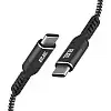 Кабель синхронізації зарядки Type-C 2E USB-C - USB-C PD 3.1 240W 1м Чорний