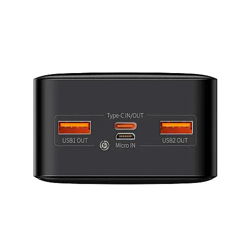 УМБ Power Bank BASEUS Bipow Digital Display 20W 30000mAh Чорний