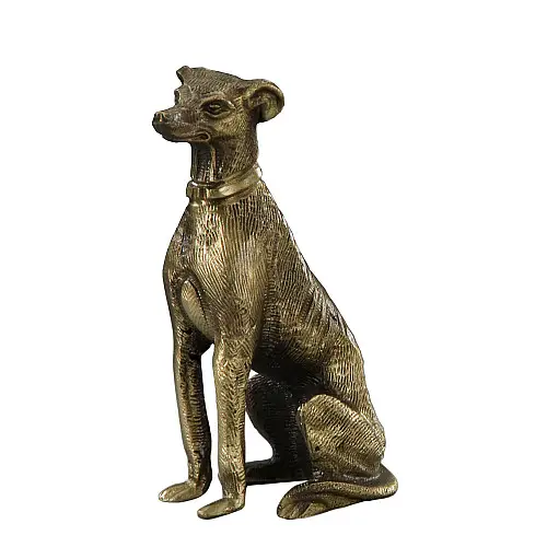 Бронзовая статуэтка собаки-грейхаунда Virtus Greyhound Plain (2123vi)