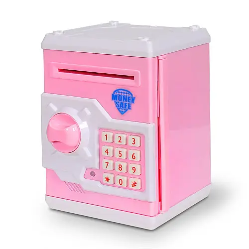 Копилка сейф Maxland MK 3916 18см Розовый