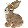 Фігурка інтер'єрна Rabbit with Flowers 21x13x31 см Bona DP118206