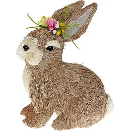 Фігурка інтер'єрна Rabbit with Flowers 21x13x31 см Bona DP118206