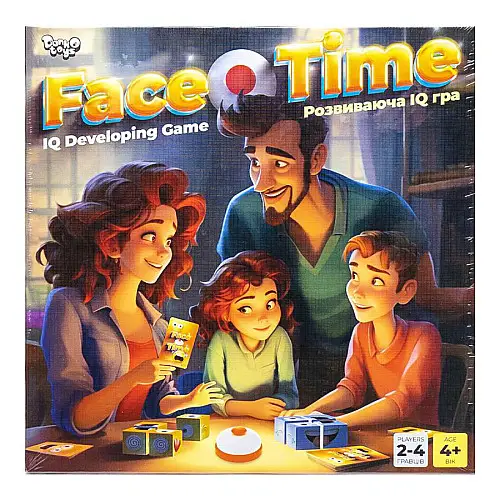 Розвиваюча настільна гра "Face Time" Danko Toys FT-01-01 з дзвоником