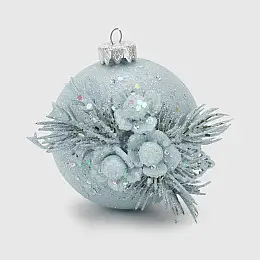 Новогодняя игрушка с украшением Dashuri 8 см Голубой (2000990125361)