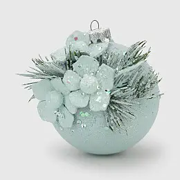 Новогодняя игрушка с украшением Dashuri 8 см Бирюзовый (2000990125309)