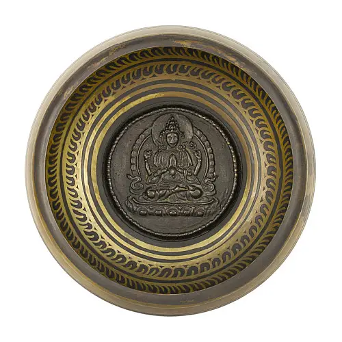 Поющая чаша Kailash 165х165х71 мм Античный Бронзовый (27710)