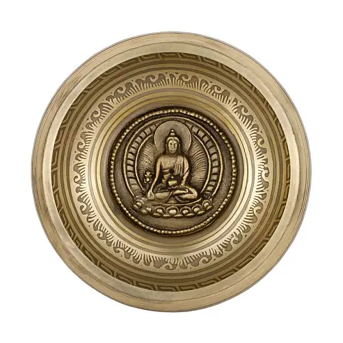 Поющая чаша Kailash тибетская 165х165х73 мм Бронзовый (27716)