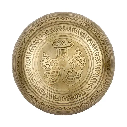 Поющая чаша Kailash тибетская 165х165х73 мм Бронзовый (27716)