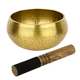 Поющая чаша Kailash Тибетская 135х135х75 мм Бронзовый (26588)