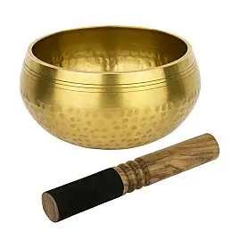 Поющая чаша Kailash Тибетська 156х156х80 мм Бронзова (26031)