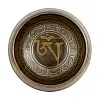 Поющая чаша Kailash Мантры Мани Ваджр Двойной 188х188х104 мм Античный Бронзовый (27713)