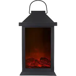 Светодиодный камин BonaDi Black&Fire 14х15х31 см Черно-красный DP232154