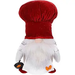 Декоративная игрушка Dwarf in a chef's costume and a frying pan 28 см Разноцветный BonaDi DP232201